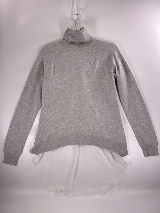 Karen Millen Grey Ribbed Crew Neck Top - Picture 2 of 9